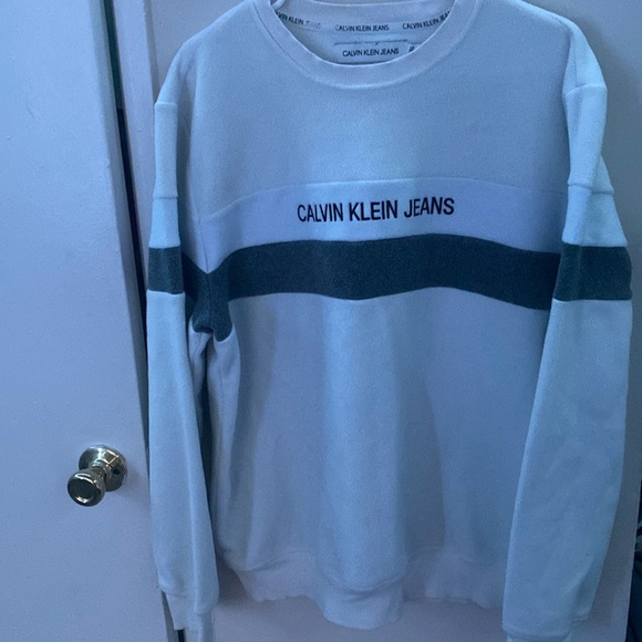 Mens Calvin Klein Crew Neck Sweater Size L - Picture 1 of 9